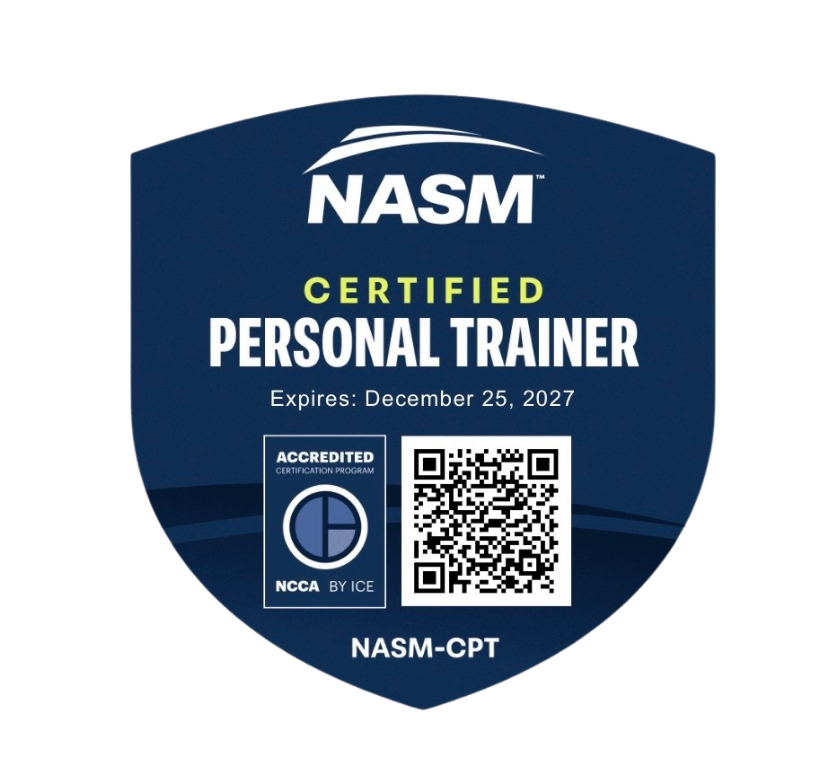 NASM Certified Personal Trainer